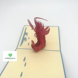 Carte pop-up 3D - Anniversaire - Happy Birthday -HOMARD image 3