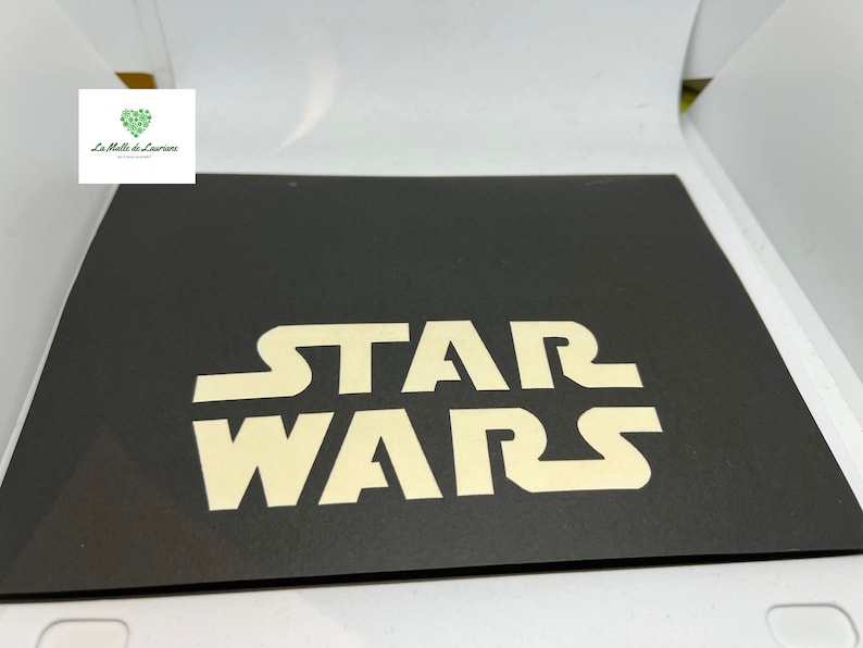 Carte pop-up 3D STAR WARS - Game - Jeux - Anniversaire SW01 image 3