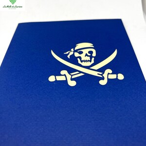Carte pop-up 3D BATEAU - PIRATE- Anniversaire SN04 image 3