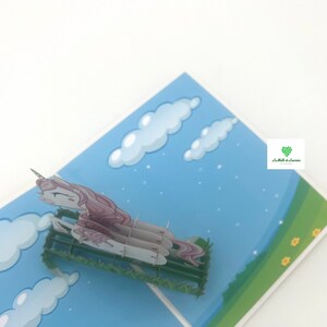 3D pop-up card - Birthday - Happy Birthday - UNICORN image 5