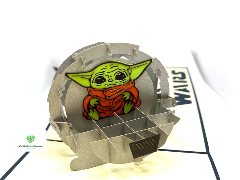 Carte pop-up 3D STAR WARS - Game - Jeux - Anniversaire SW03 image 2