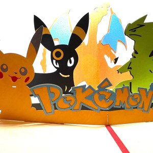 Carte pop-up 3D POKEMON - Anniversaire SN06 image 3