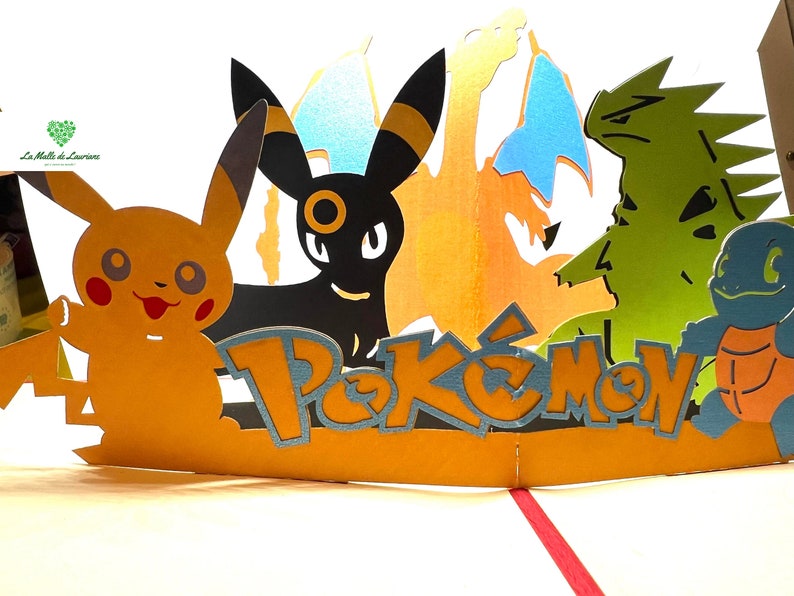 Carte pop-up 3D POKEMON - Anniversaire SN06 image 3