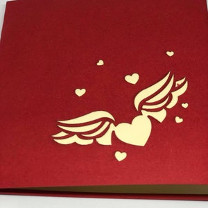 Carte pop-up Cœur 3D - Saint Valentin - Love - Mariage LOVEB image 2