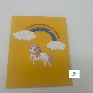 3D pop-up card - Birthday - Happy Birthday - UNICORN image 4
