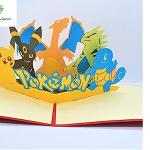 Carte pop-up 3D POKEMON - Anniversaire SN06