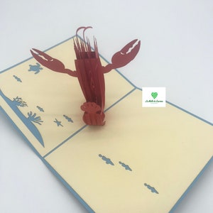 Carte pop-up 3D - Anniversaire - Happy Birthday -HOMARD image 4