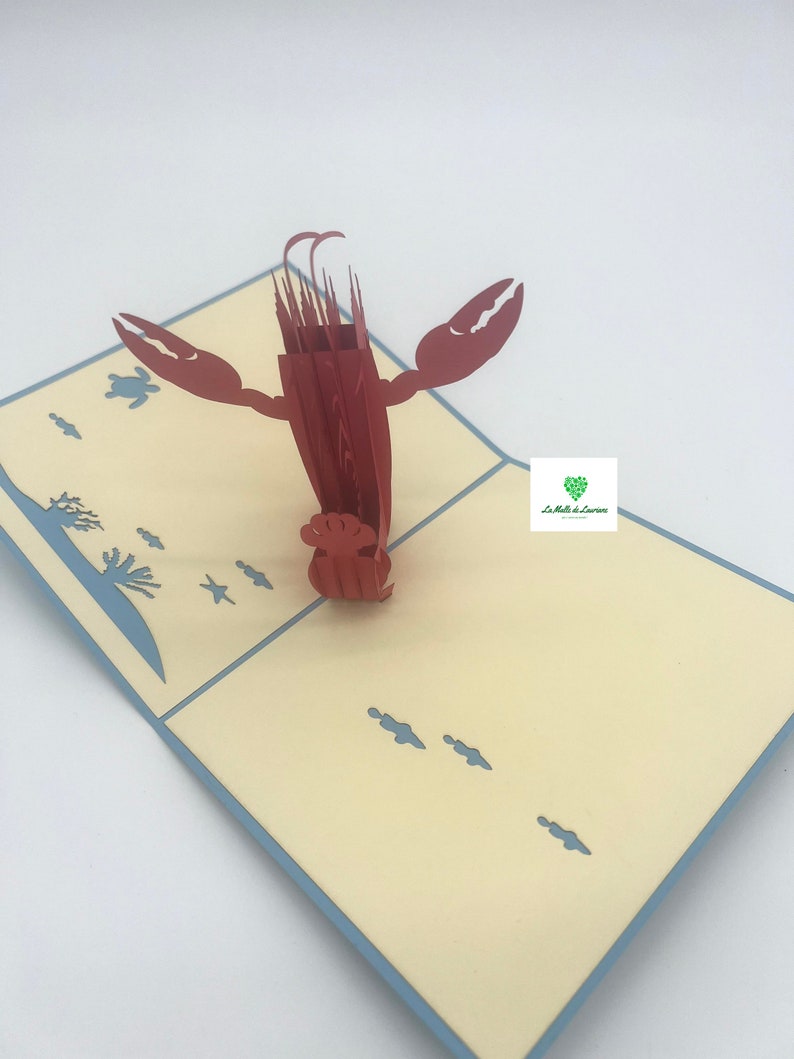 Carte pop-up 3D - Anniversaire - Happy Birthday -HOMARD image 4