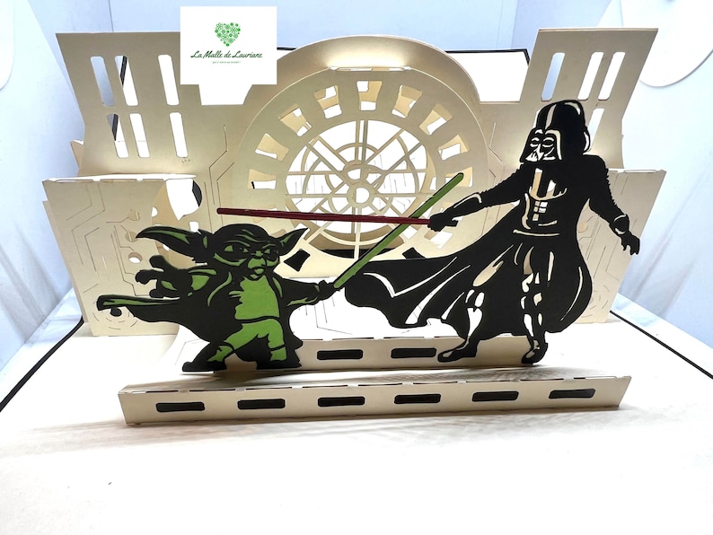 Carte pop-up 3D STAR WARS - Game - Jeux - Anniversaire SW01 image 1