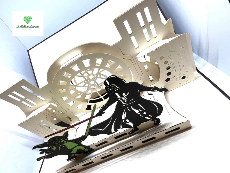 Carte pop-up 3D STAR WARS - Game - Jeux - Anniversaire SW01 image 4