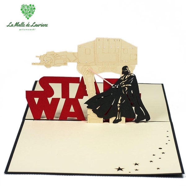 Carte pop-up 3D STAR WARS - Game - Jeux - Anniversaire SW04