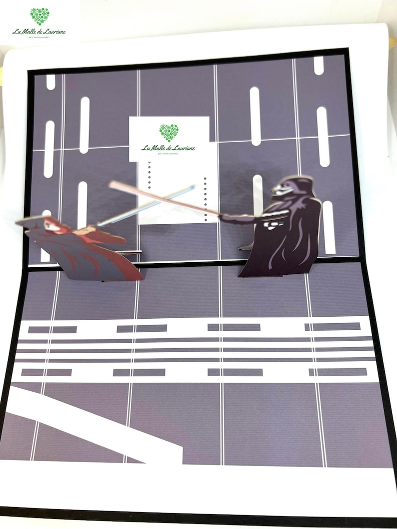 Cartão Pop-up 3D STAR WARS - Jogo - Jogos - Aniversário SW02 imagem 5