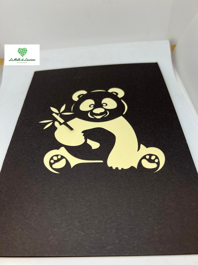 Carte pop-up PANDA - ANIMAL- ZOO - Anniversaire image 6