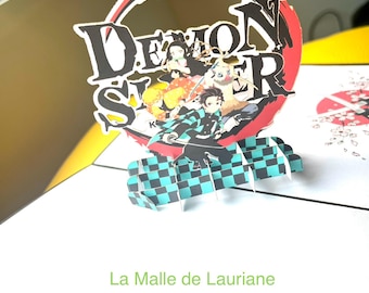 Demon Slayer 3D Pop-up Card - Manga - Game - Games - Birthday