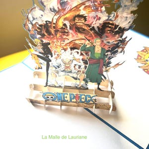 Carte pop-up 3D One Pièce - Manga - Game - Jeux - Anniversaire image 2