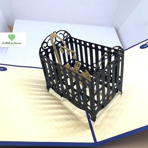 Cartão pop-up 3D NASCIMENTO - Batismo - bebê - Aniversário SN03 imagem 6