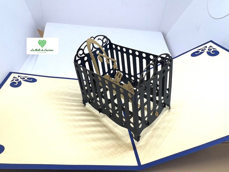 Cartão pop-up 3D NASCIMENTO - Batismo - bebê - Aniversário SN03 imagem 6