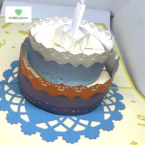 Cartão pop-up 3D para aniversário imagem 5