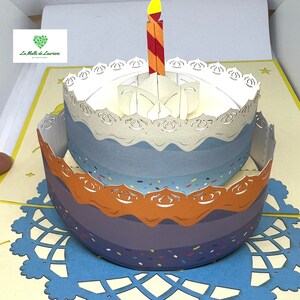 Cartão pop-up 3D para aniversário imagem 4