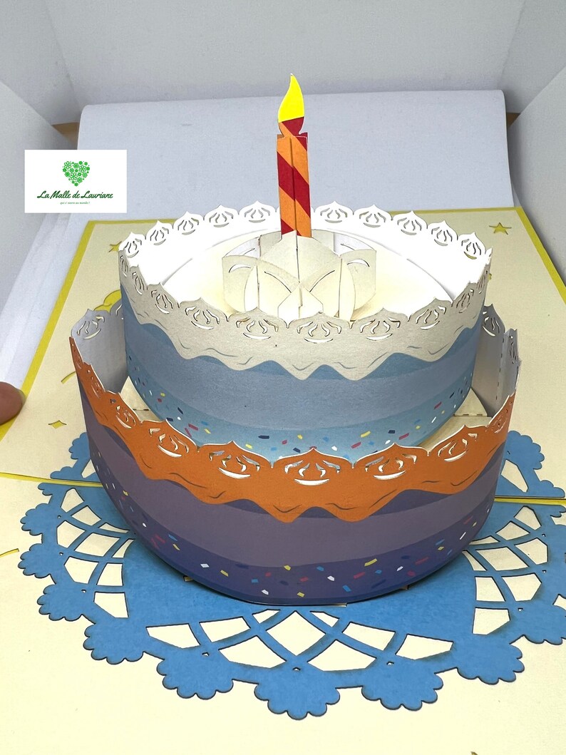 Cartão pop-up 3D para aniversário imagem 4