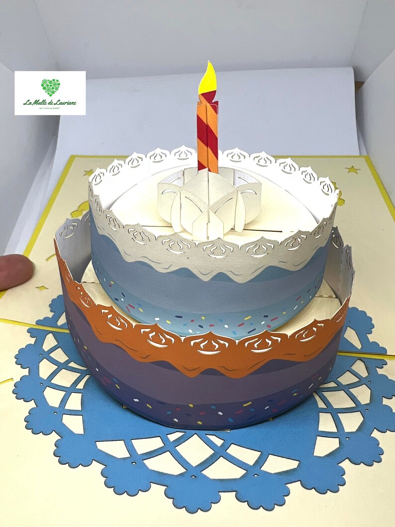 Cartão pop-up 3D para aniversário imagem 6
