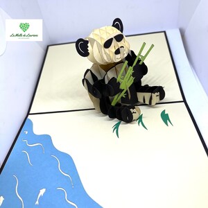 Carte pop-up PANDA - ANIMAL- ZOO - Anniversaire image 5