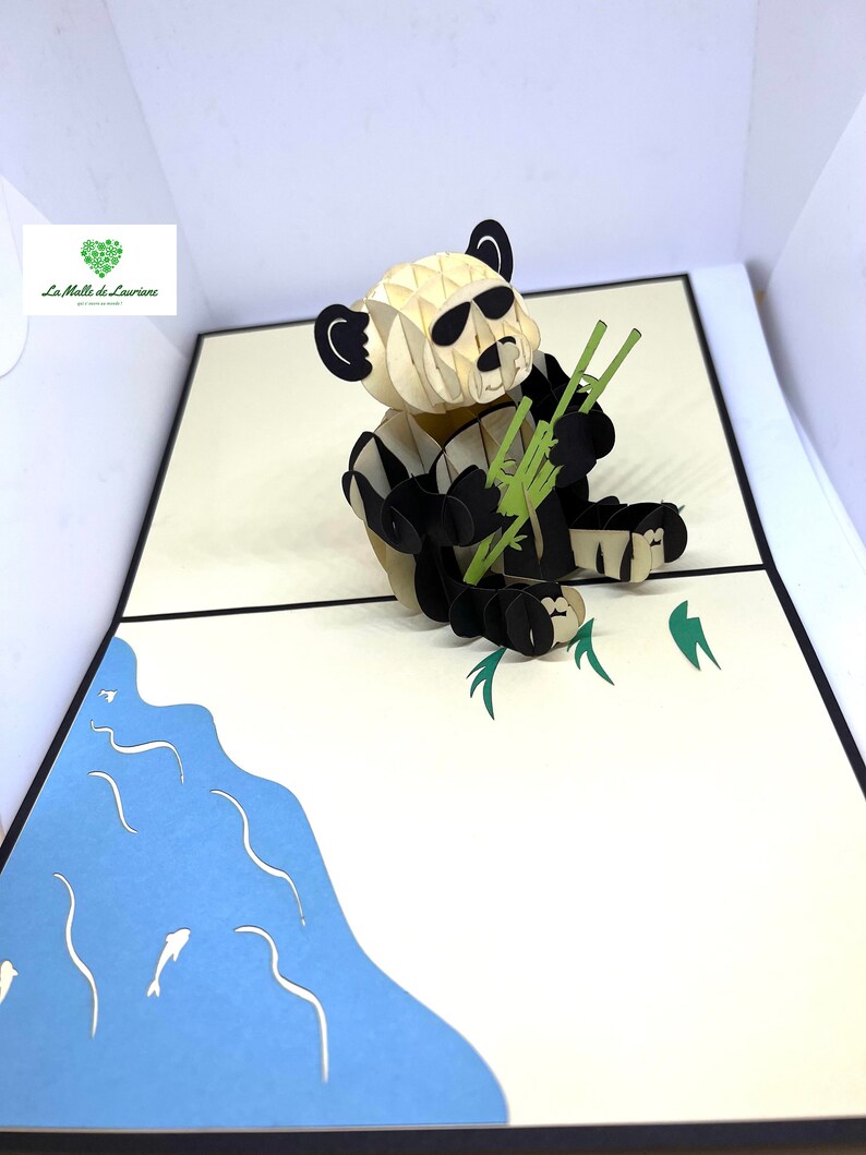 Carte pop-up PANDA - ANIMAL- ZOO - Anniversaire image 5