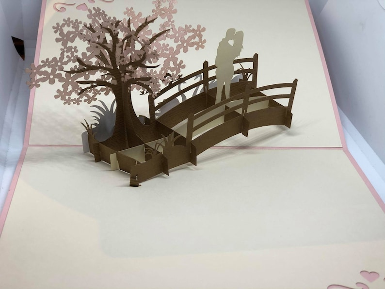 Carte pop-up AMOUR 3D - Saint Valentin - Love - Mariage - Romantique LOVE D 画像 3