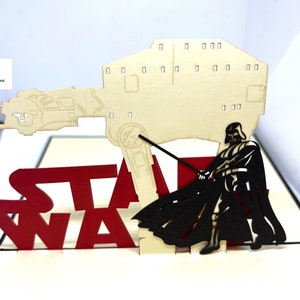 Carte pop-up 3D STAR WARS - Game - Jeux - Anniversaire SW04 画像 2