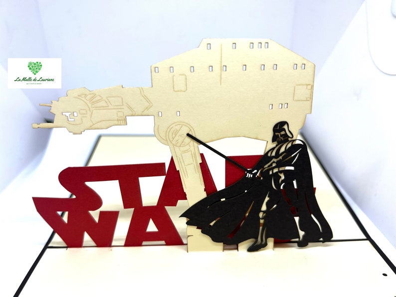 Carte pop-up 3D STAR WARS - Game - Jeux - Anniversaire SW04 画像 2