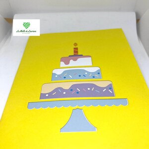 Cartão pop-up 3D para aniversário imagem 3