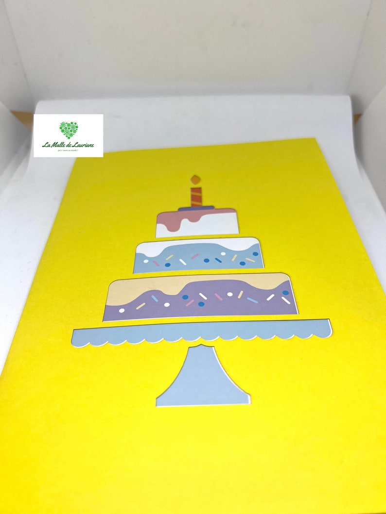 Cartão pop-up 3D para aniversário imagem 3
