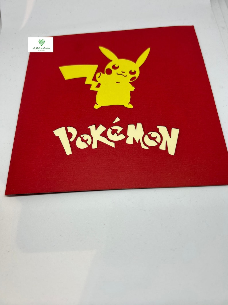 Carte pop-up 3D POKEMON - Anniversaire SN06 image 2