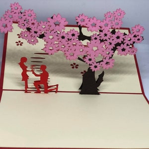 Carte pop-up AMOUR 3D - Saint Valentin - Love - Mariage - Romantique  LOVE A