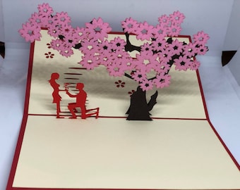 Pop-up card LOVE 3D - Valentine's Day - Love - Wedding - Romantic LOVE A