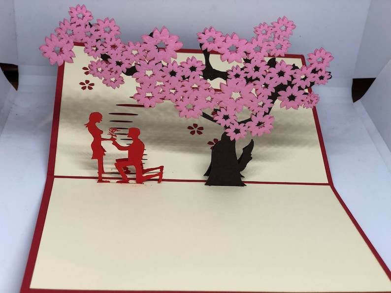 Carte pop-up AMOUR 3D - Saint Valentin - Love - Mariage - Romantique LOVE A image 1