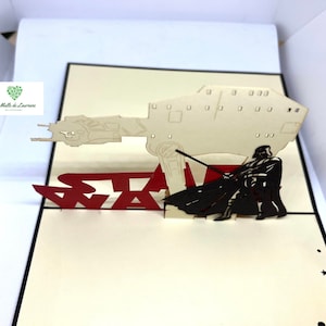 Carte pop-up 3D STAR WARS - Game - Jeux - Anniversaire SW04 画像 3