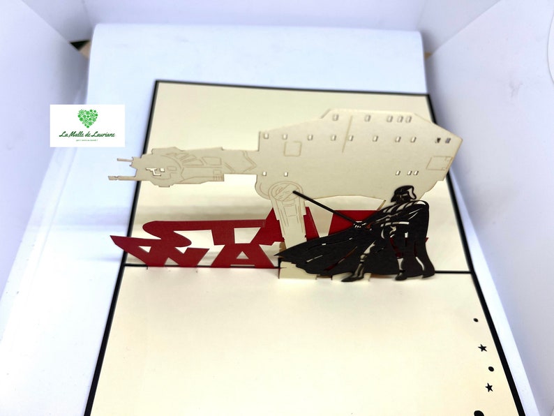 Carte pop-up 3D STAR WARS - Game - Jeux - Anniversaire SW04 画像 3