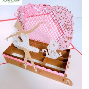 Carte pop-up 3D DANSEUSE - BALLET - Anniversaire DAN01