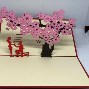 Carte pop-up AMOUR 3D - Saint Valentin - Love - Mariage - Romantique LOVE A image 3