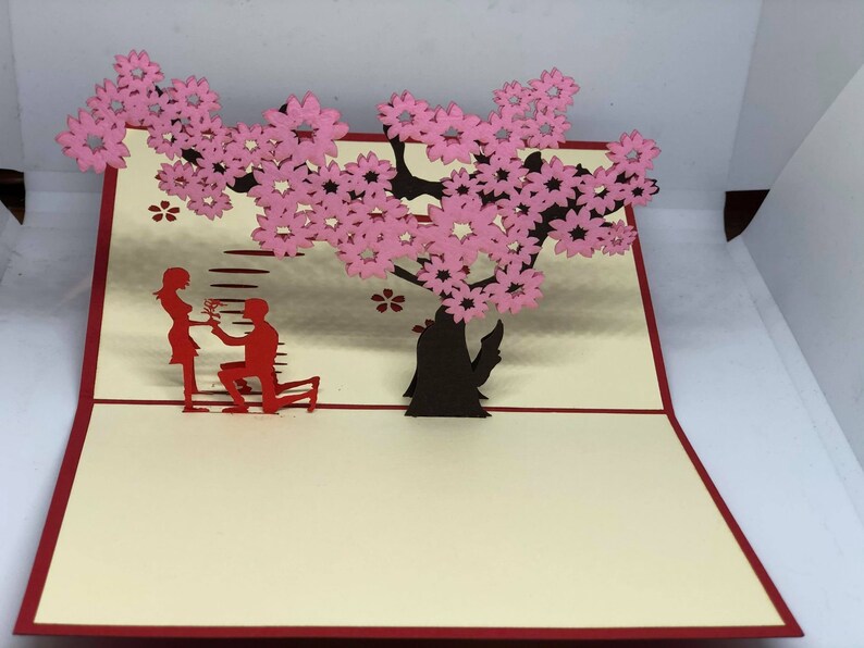 Carte pop-up AMOUR 3D - Saint Valentin - Love - Mariage - Romantique LOVE A image 3