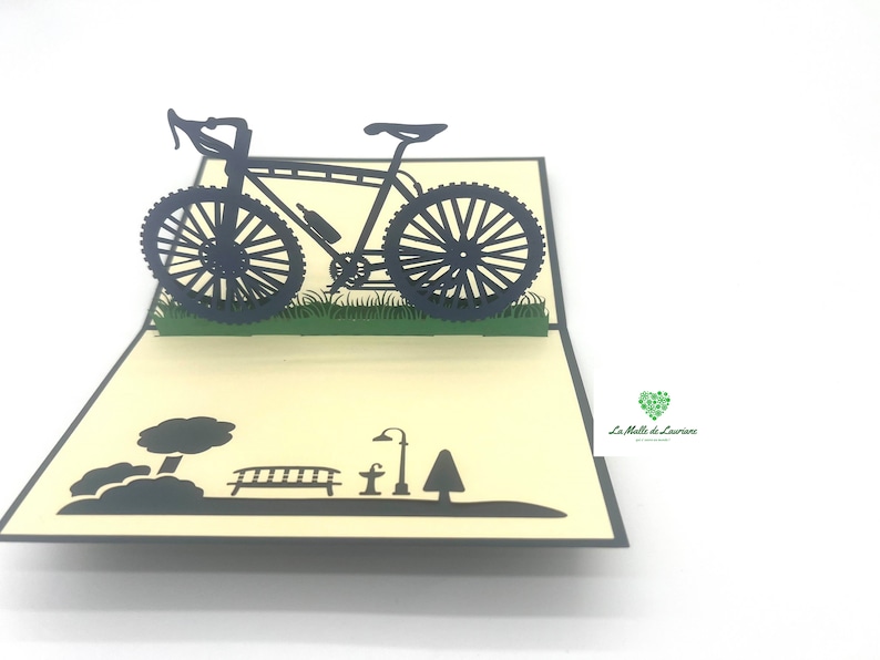 Carte pop-up 3D - Anniversaire - Happy Birthday - VELO - VTT image 9