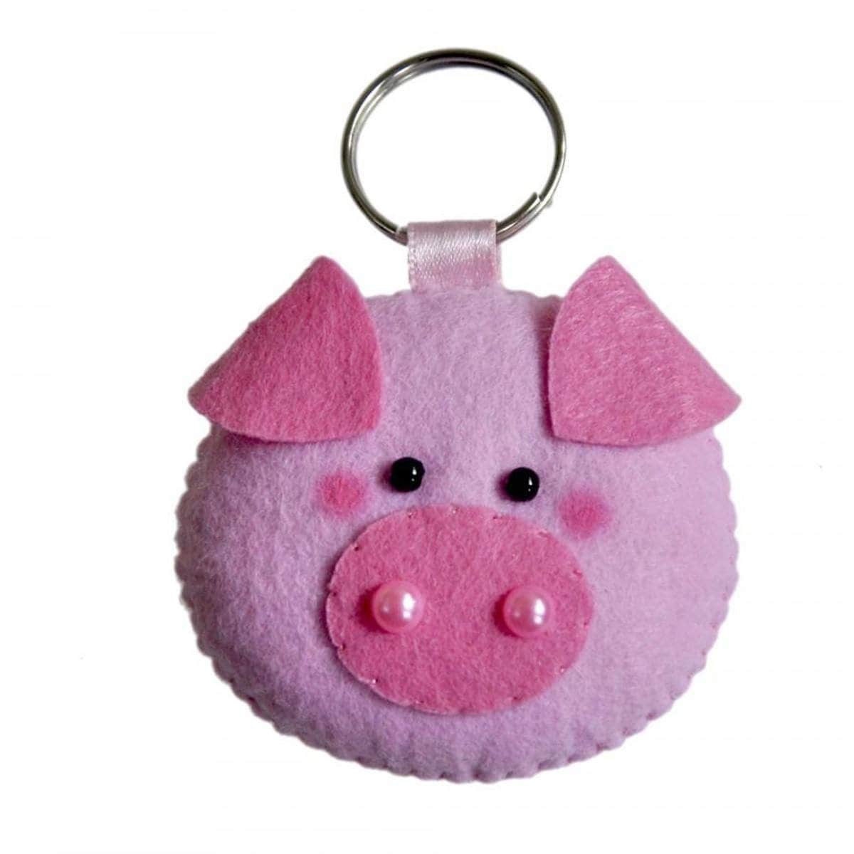Felt animal keyrings best sale
