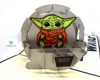 Carte pop-up 3D STAR WARS - Game - Jeux - Anniversaire  SW03
