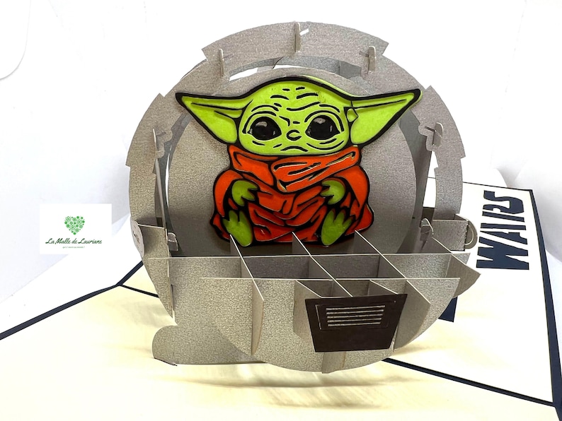 Carte pop-up 3D STAR WARS - Game - Jeux - Anniversaire SW03 image 1