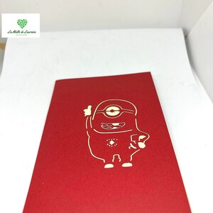 Carte pop-up 3D - Anniversaire - Happy Birthday - les Minions - Minion SN07 画像 3