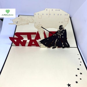 Carte pop-up 3D STAR WARS - Game - Jeux - Anniversaire SW04 画像 6