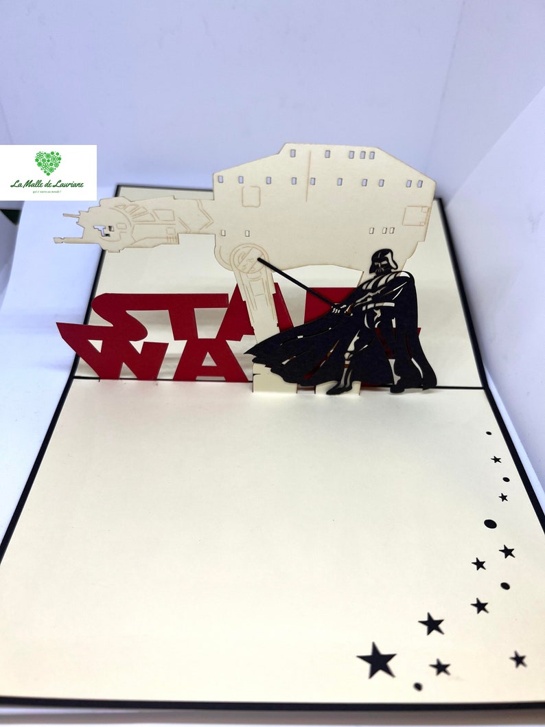 Carte pop-up 3D STAR WARS - Game - Jeux - Anniversaire SW04 画像 6