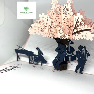 Carte pop-up 3D - Musique show - Fête de musique - Concert MS02 画像 3