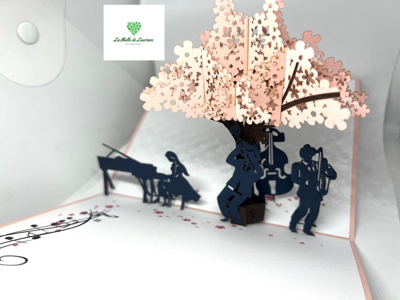 Carte pop-up 3D - Musique show - Fête de musique - Concert MS02 画像 3